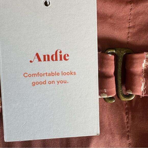 Andie Swim The Bora Bora Convertible Bikini Top In Ditzy Floral Rose Size M NEW - Picture 12 of 14